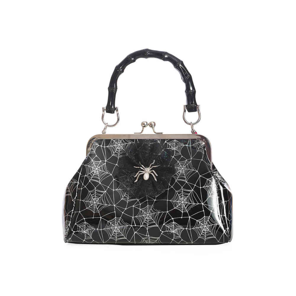 Banned - Killian Handbag - Black/Silver coloured